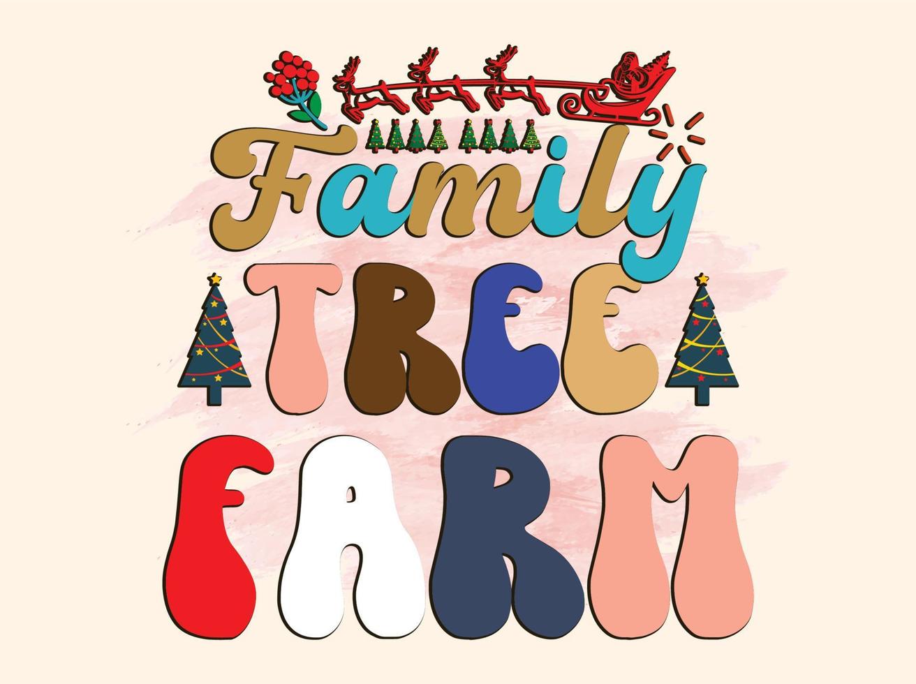 Christmas T-shirt Design vector