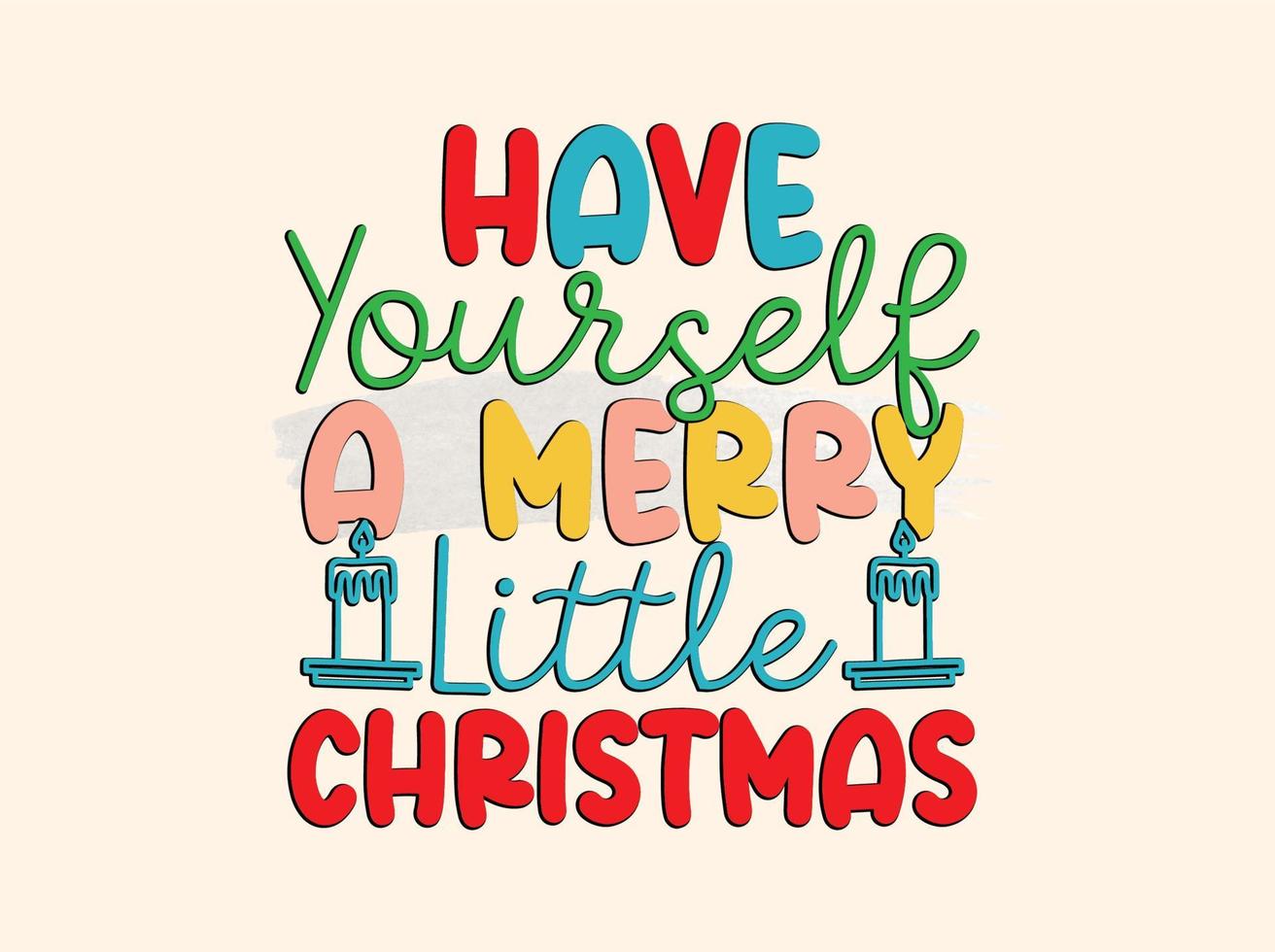 Christmas T-shirt Design vector
