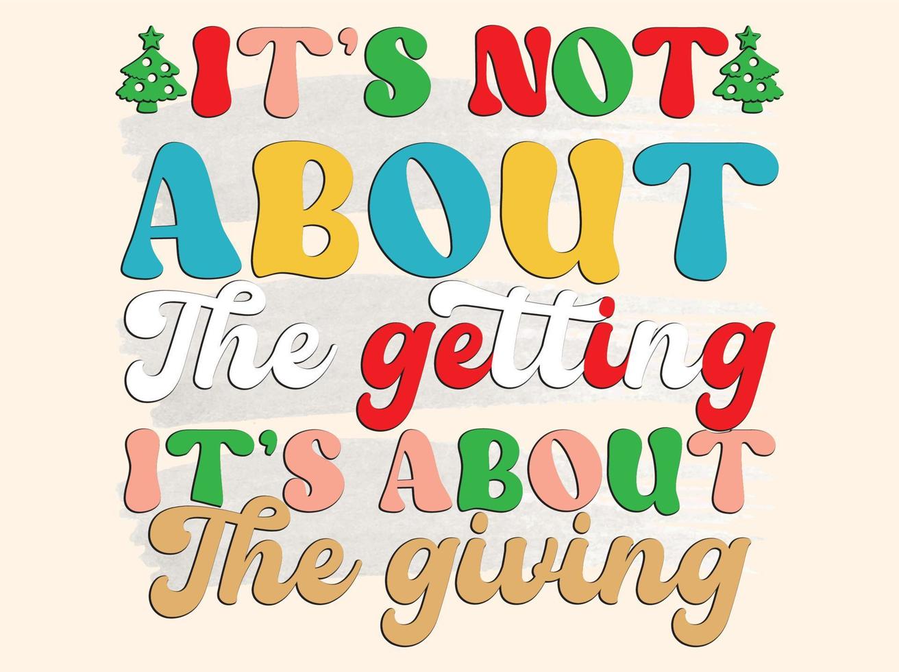 Christmas T-shirt Design vector