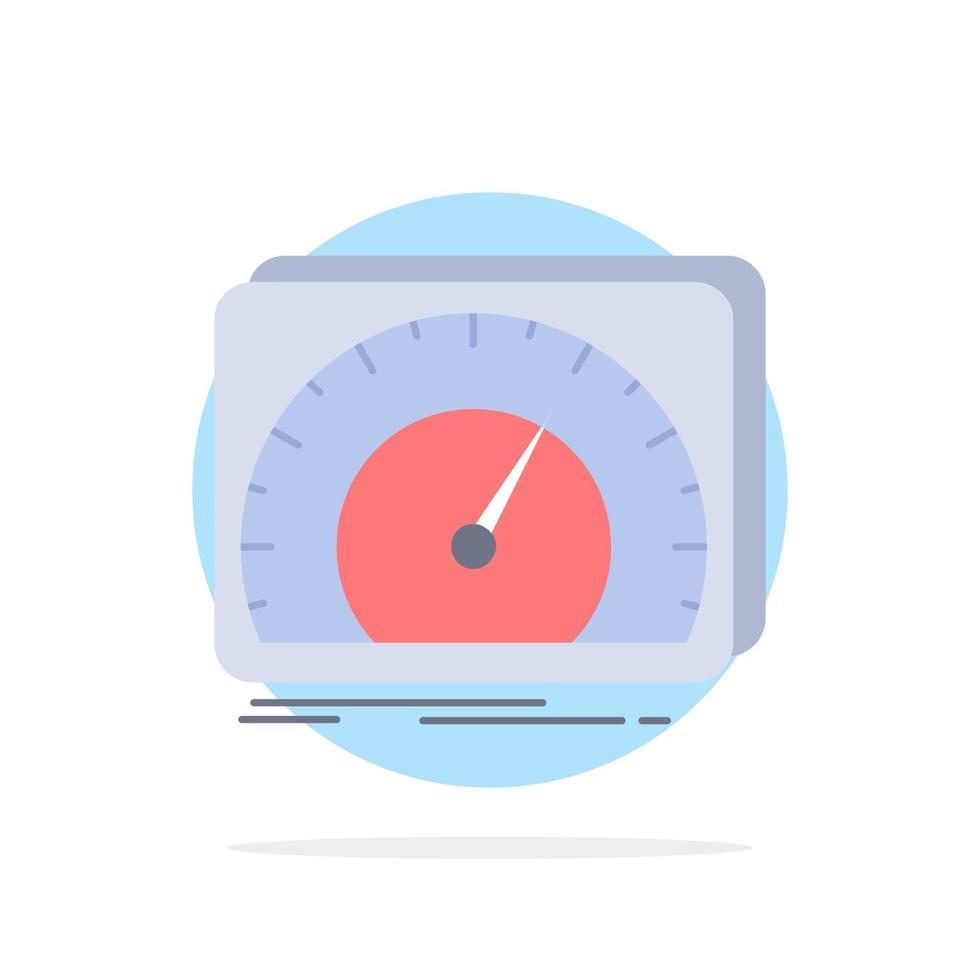 dashboard device speed test internet Flat Color Icon Vector