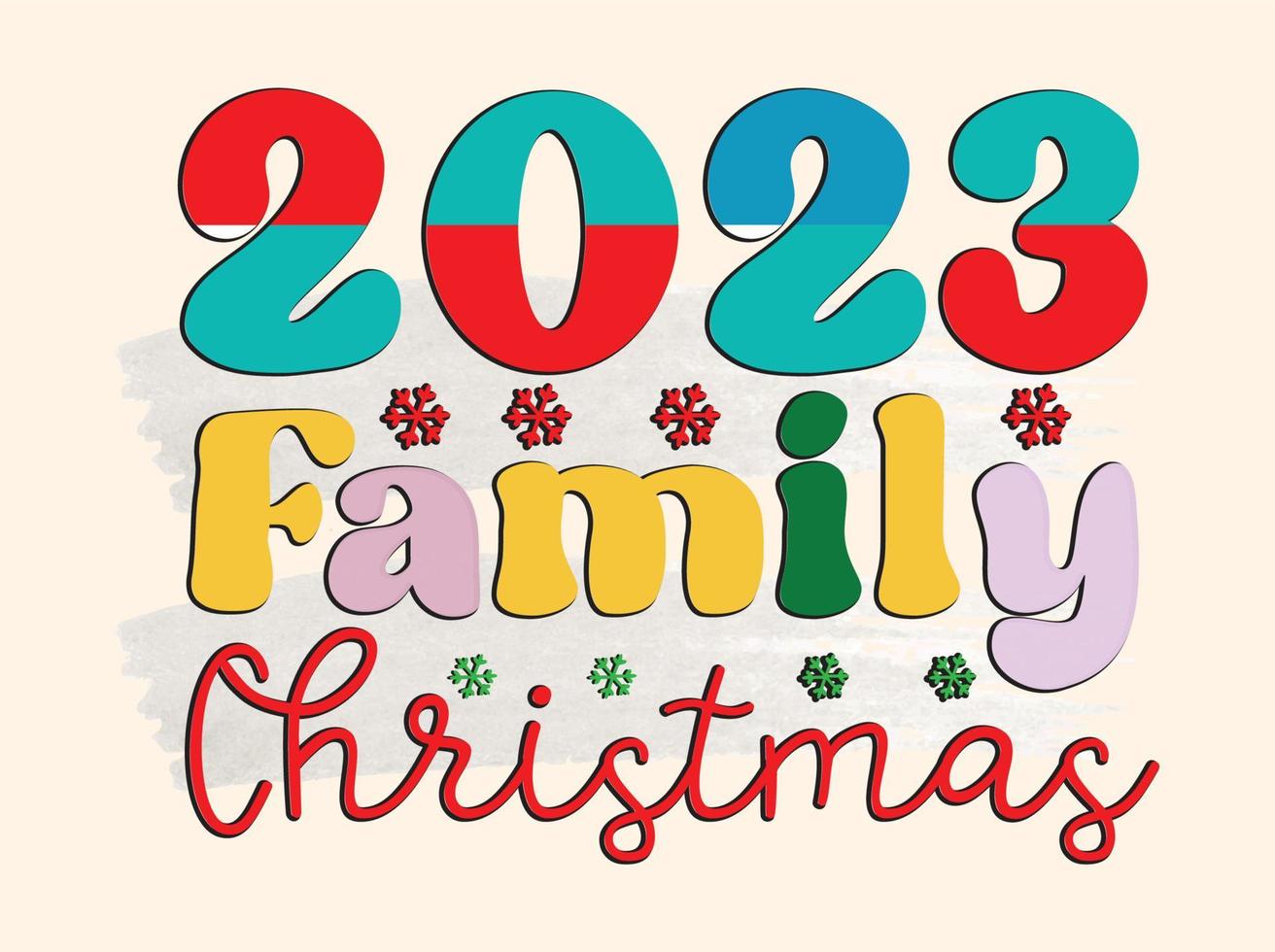 Christmas T-shirt Design vector