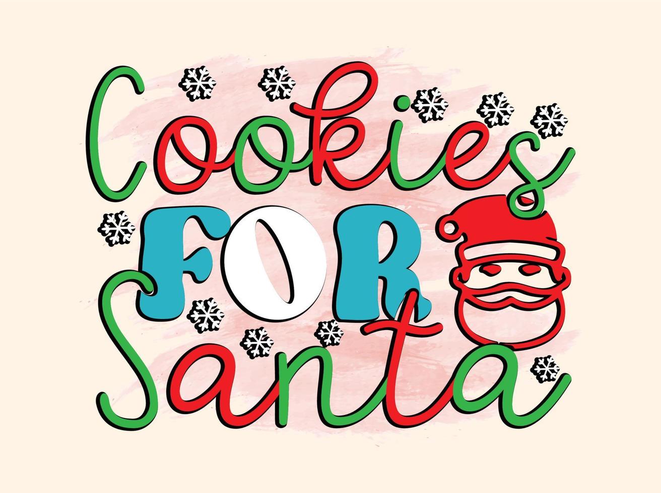 Christmas T-shirt Design vector