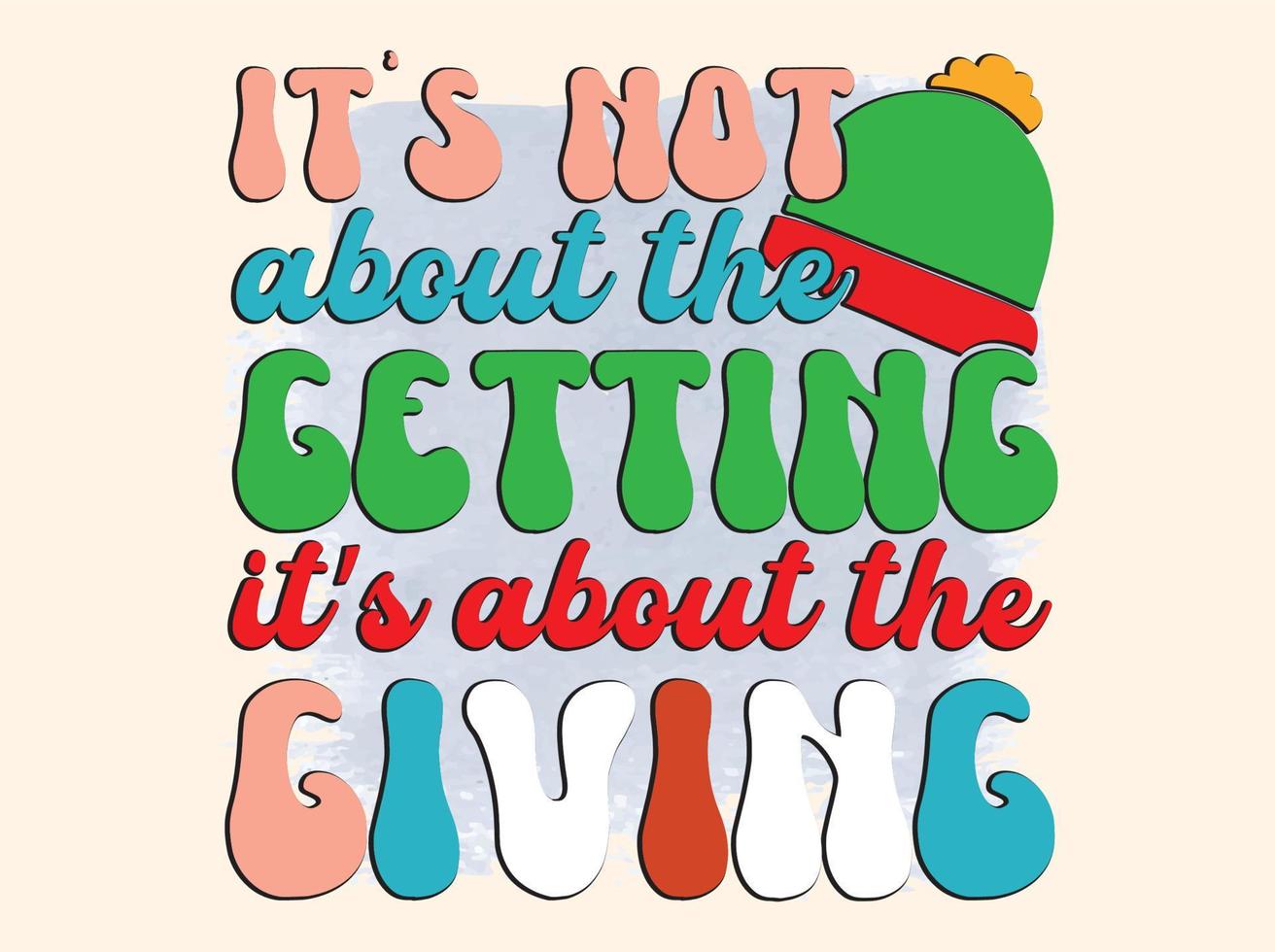 Christmas T-shirt Design vector