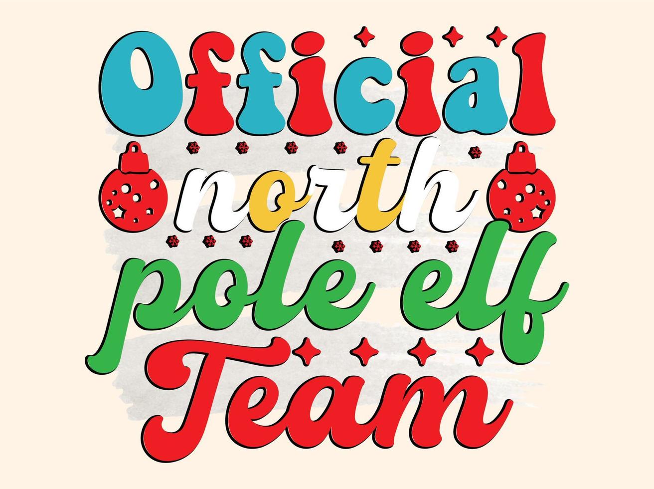 Christmas T-shirt Design vector