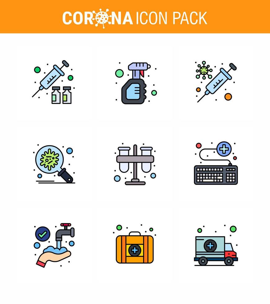 conjunto de iconos de prevención de coronavirus 25 protección contra la propagación azul virus corona virus coronavirus viral 2019nov elementos de diseño de vectores de enfermedades