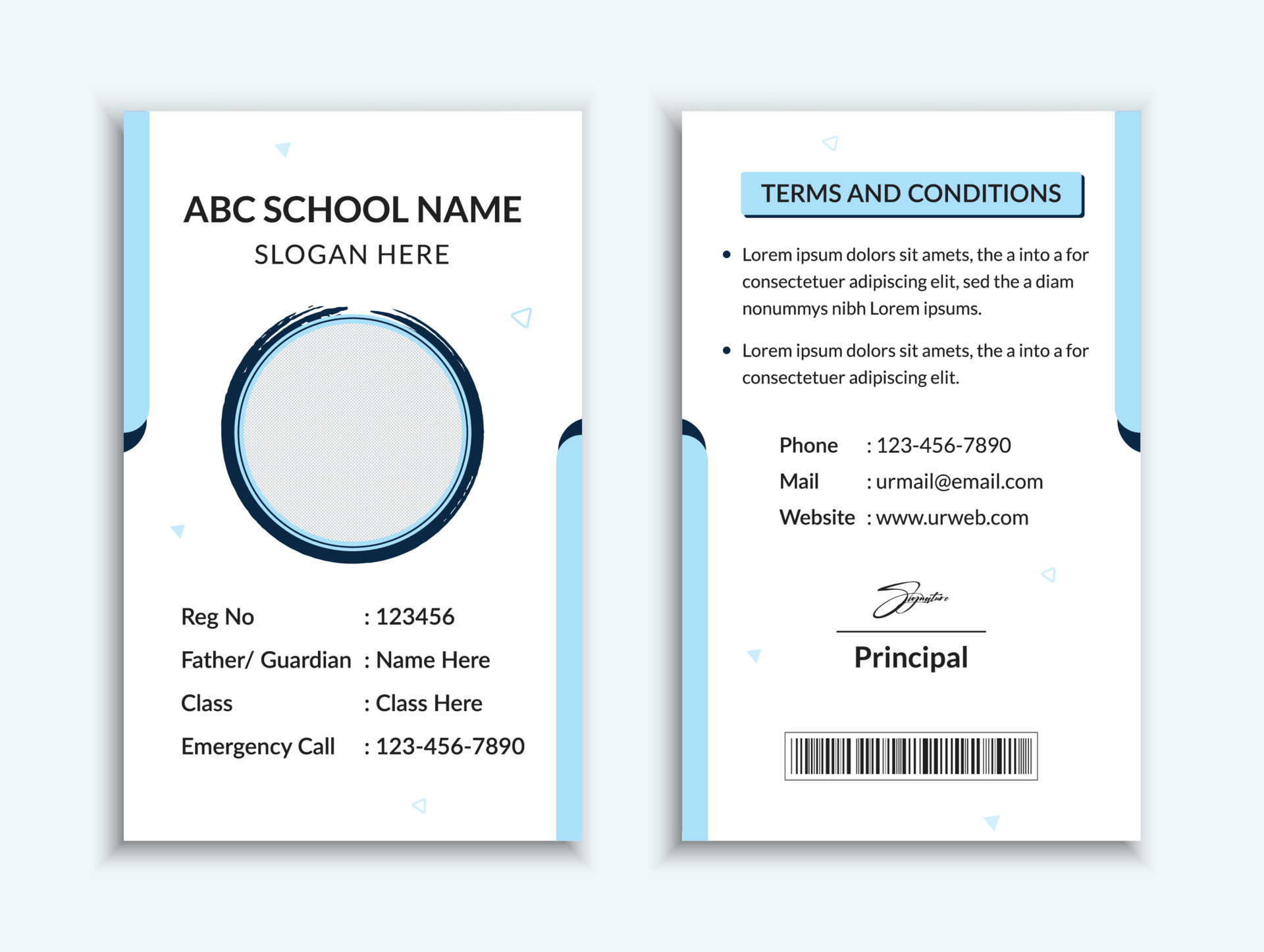 12 Visiting University Id Card Template Psd File For - vrogue.co