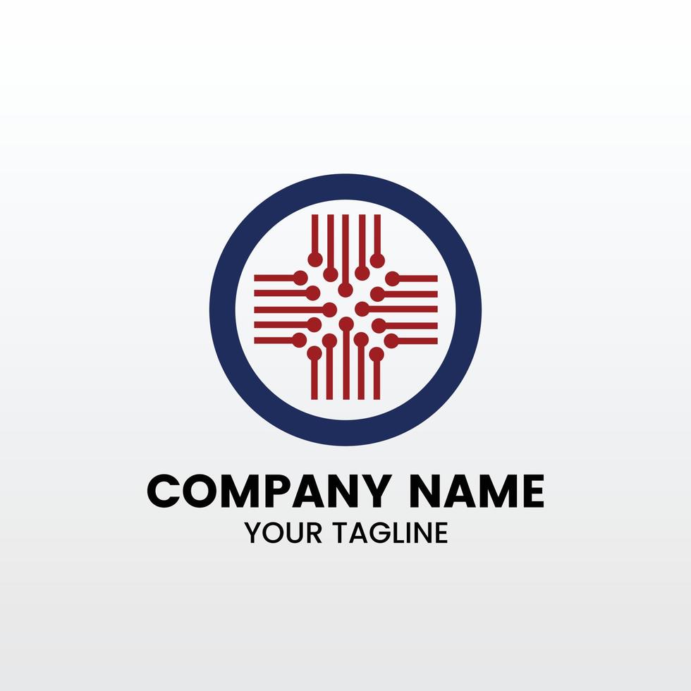 Technology Connect People Logo. Useble for Group and Company Llogos, Flat Design logo Template vector