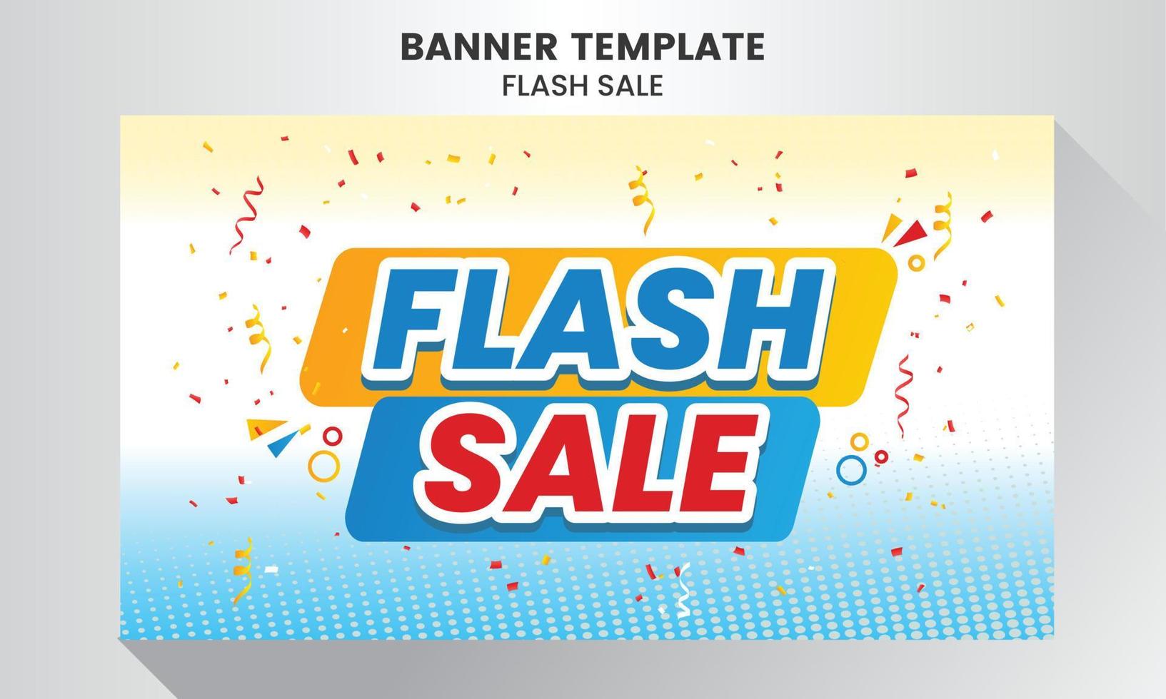 Flash Sale Shopping Poster or banner with 3D text.Flash Sales banner template design. Special Offer Flash Sale campaign or promotion. vector