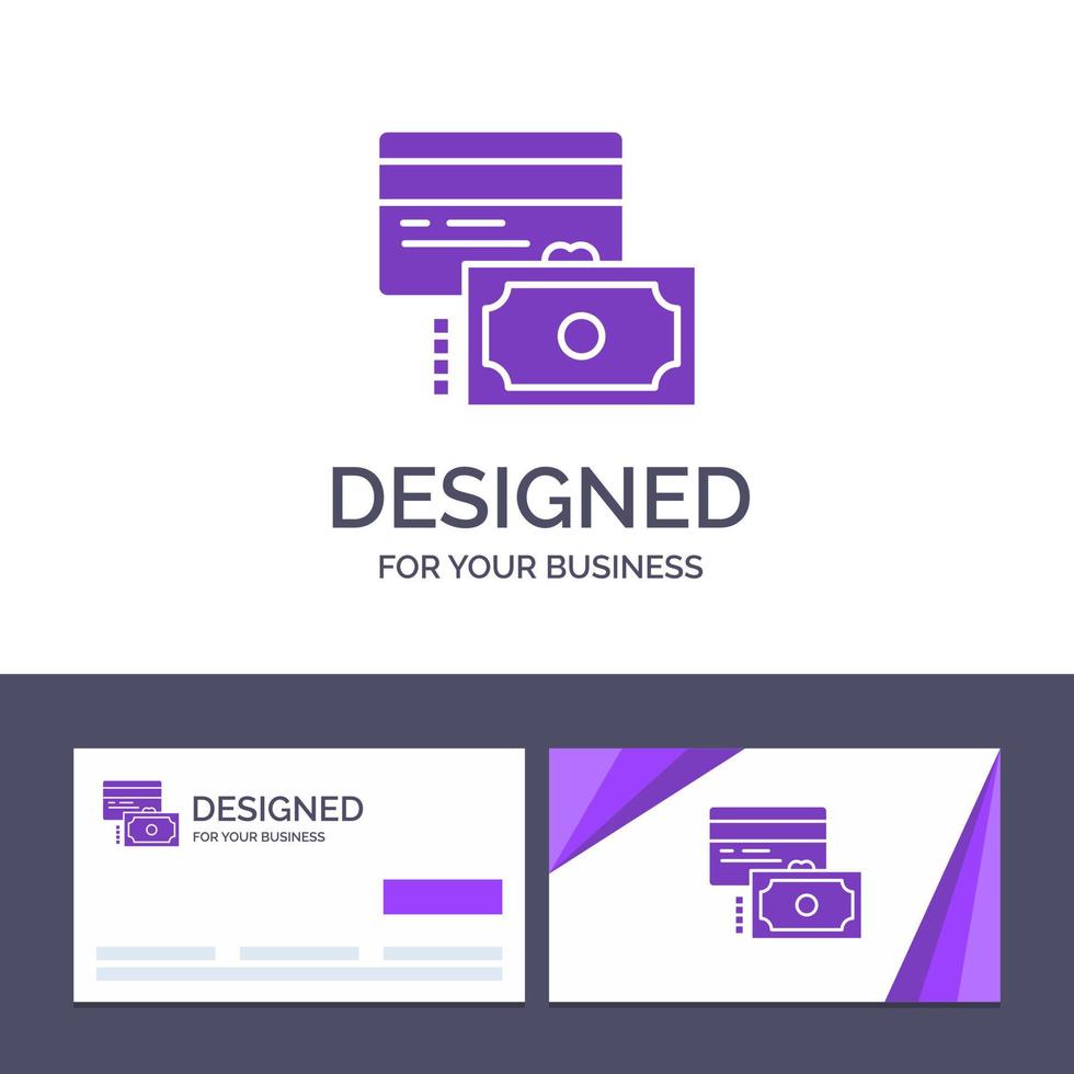 Creative Business Card and Logo template Card Credit Payment Money Vector Illustration