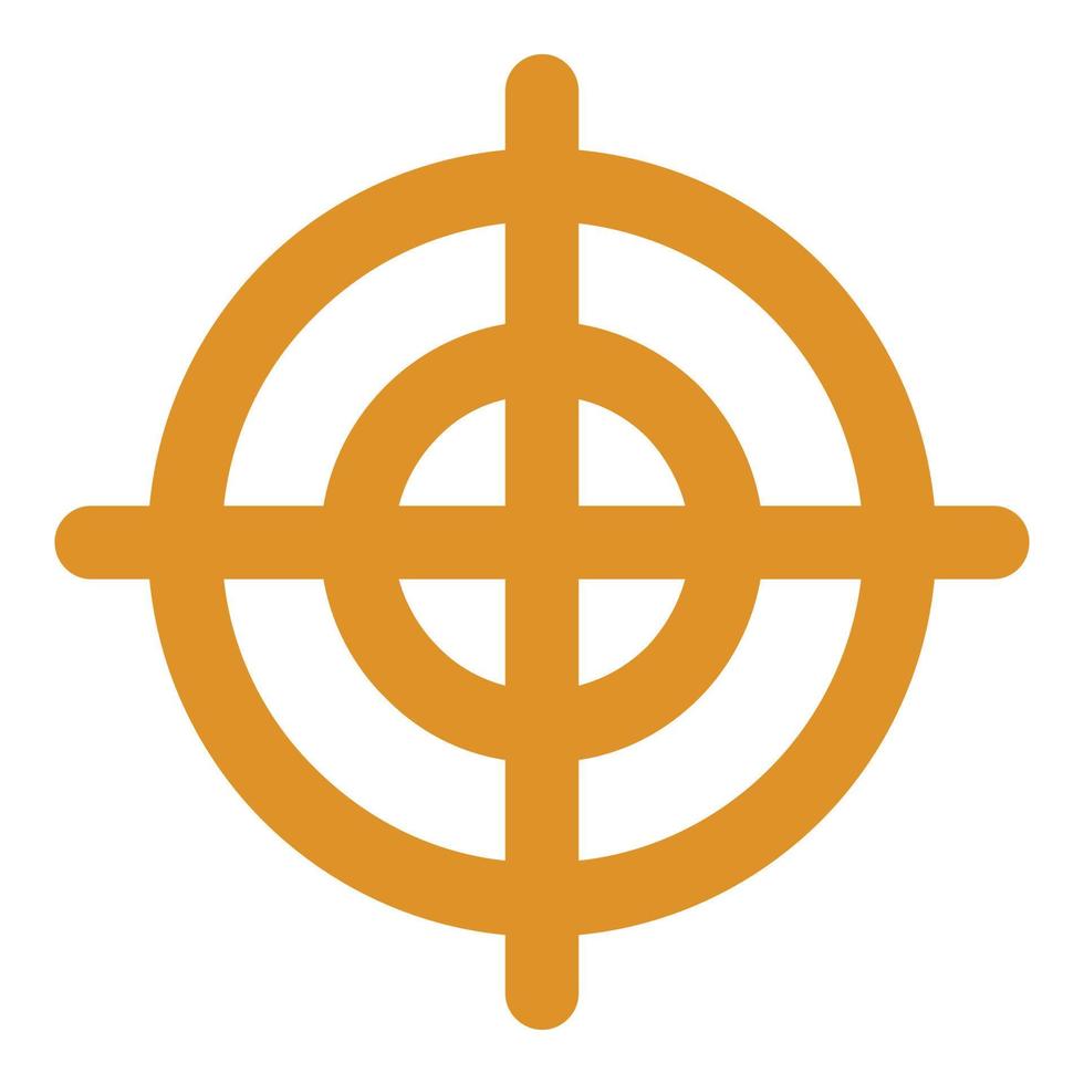 Shotgun aim icon, flat style vector