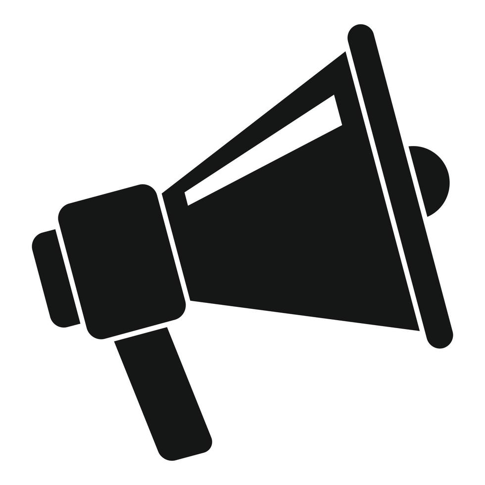 Referral program megaphone icon, simple style vector