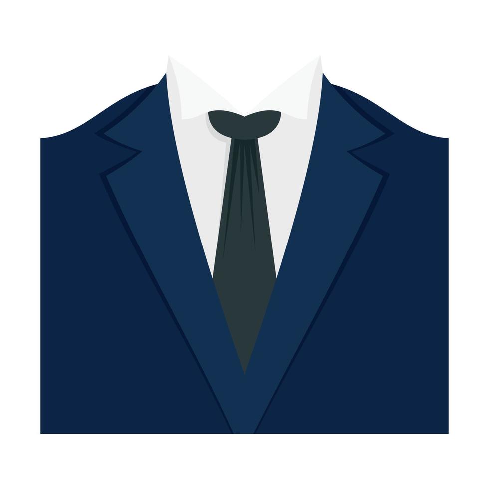 Dinner jacket icon, flat style vector