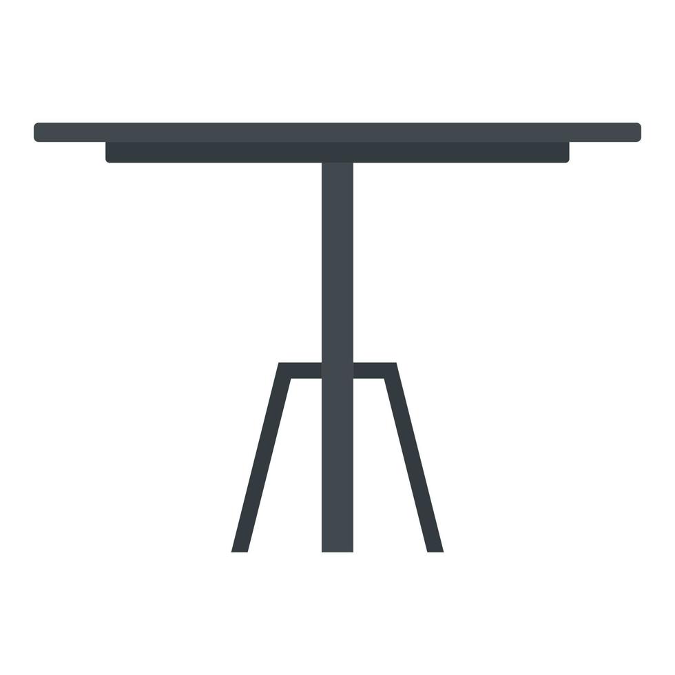 Round table icon, flat style vector