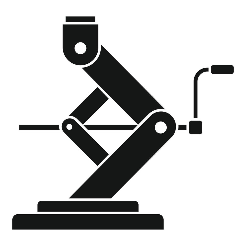 Icono de tornillo de gato de servicio de coche, estilo simple vector