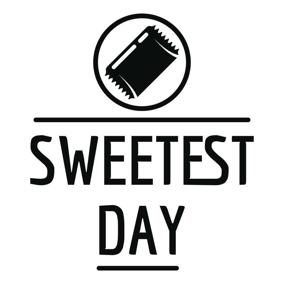 Sweet day logo, simple style 14579932 Vector Art at Vecteezy
