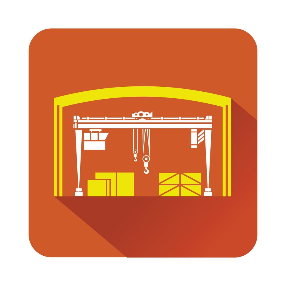 Storage and loading icon, flat style vector