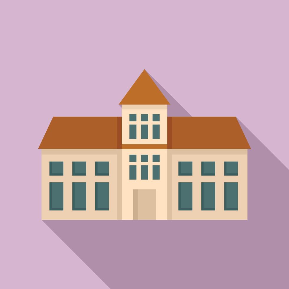 Oxford university icon, flat style vector