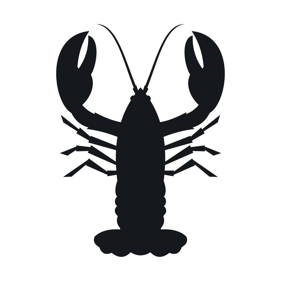 Crayfish icon, simple style vector