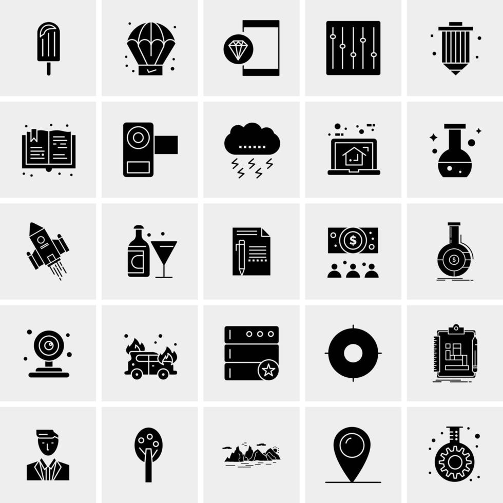 25 Universal Business Icons Vector Creative Icon Illustration to use in web and Mobile Related project