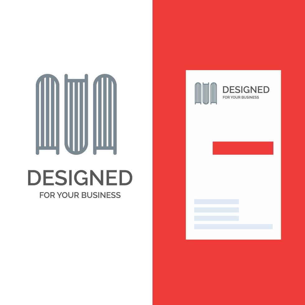 Document Education Files Grey Logo Design and Business Card Template vector