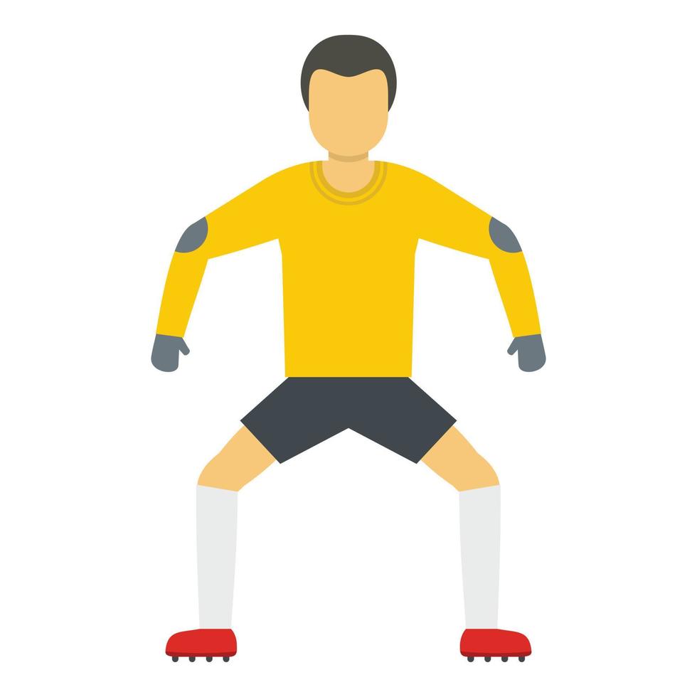 icono de fútbol, estilo plano vector