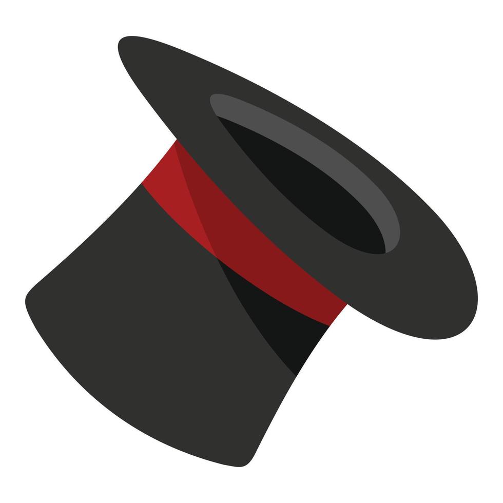 Inverted hat icon, cartoon style. vector