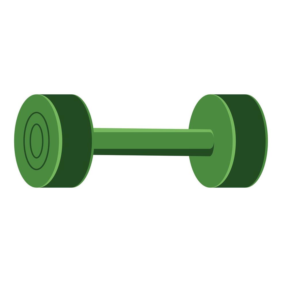 Exercise dumbbell icon, cartoon style vector