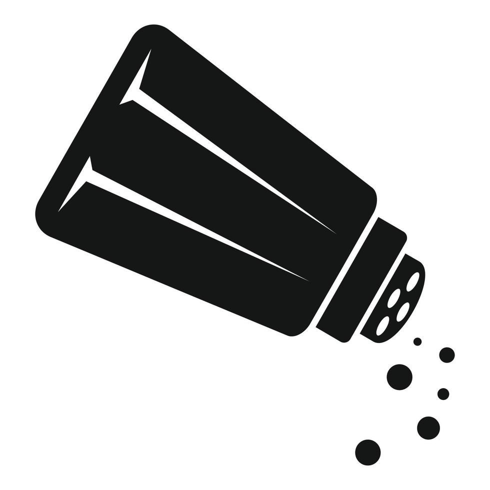Cooking salt icon, simple style vector