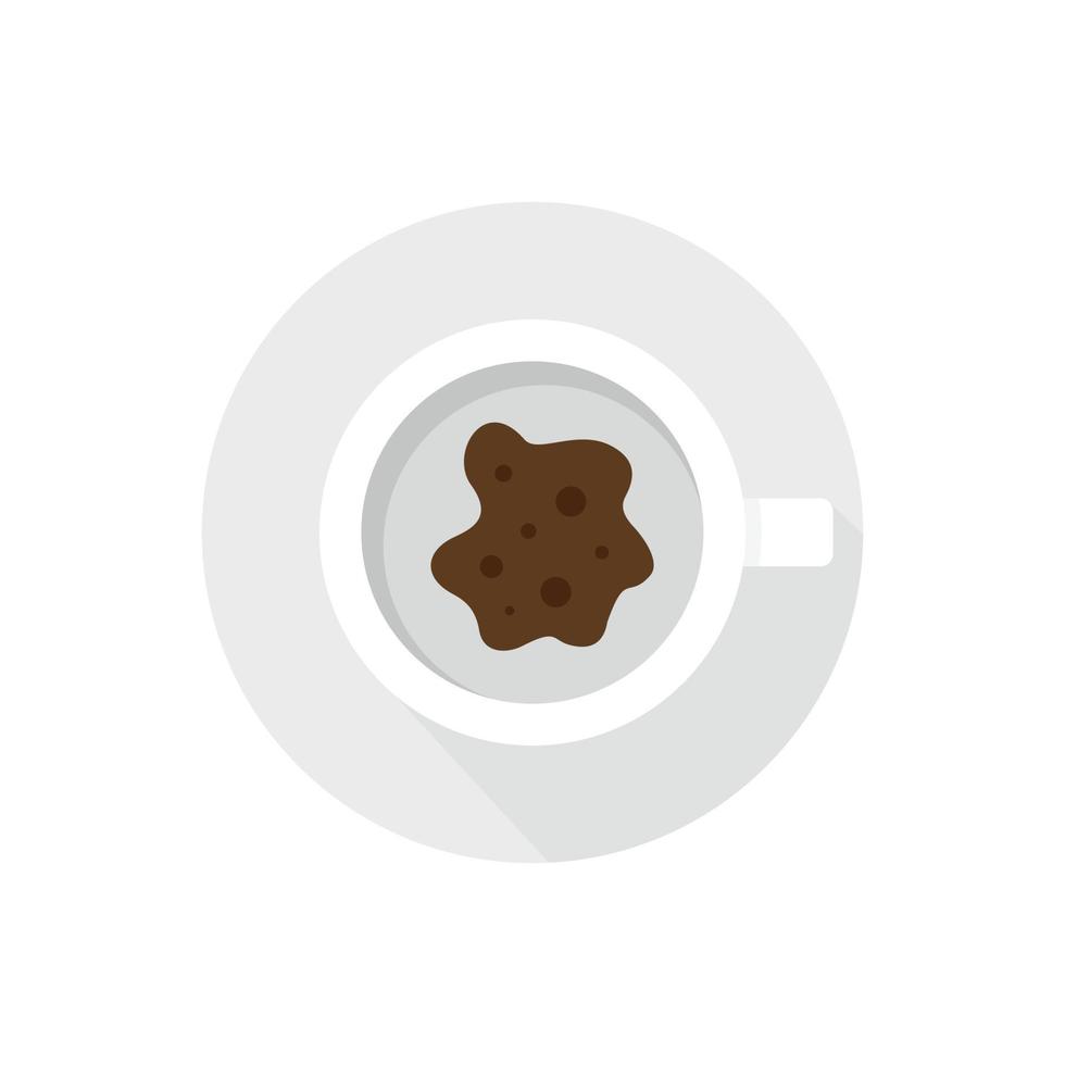 futuro icono de cajero de café, estilo plano vector