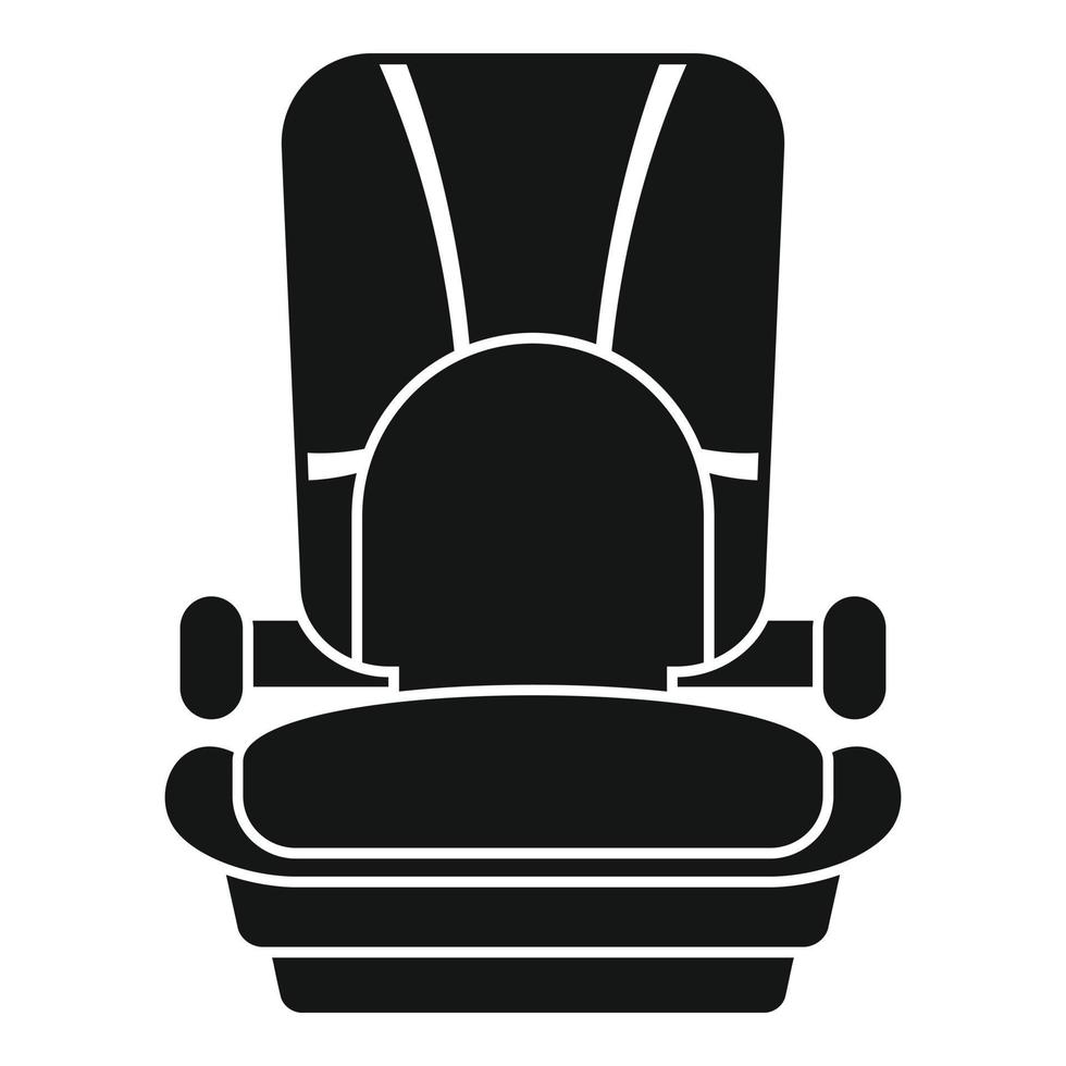 Road baby car seat icon, simple style vector