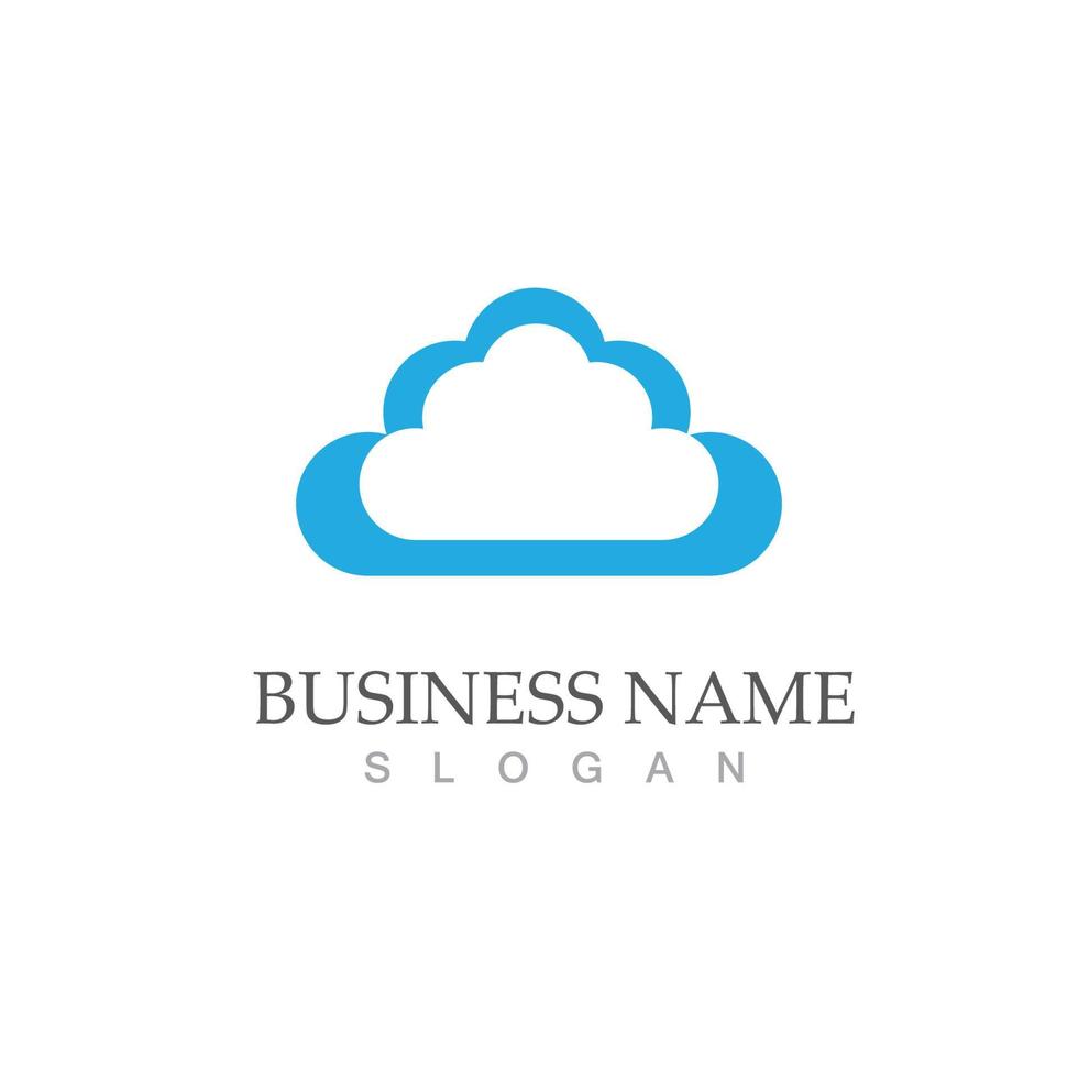 Cloud template vector weather