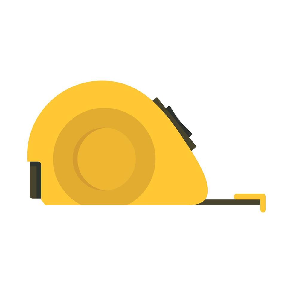 Measuring tape icon, flat style vector