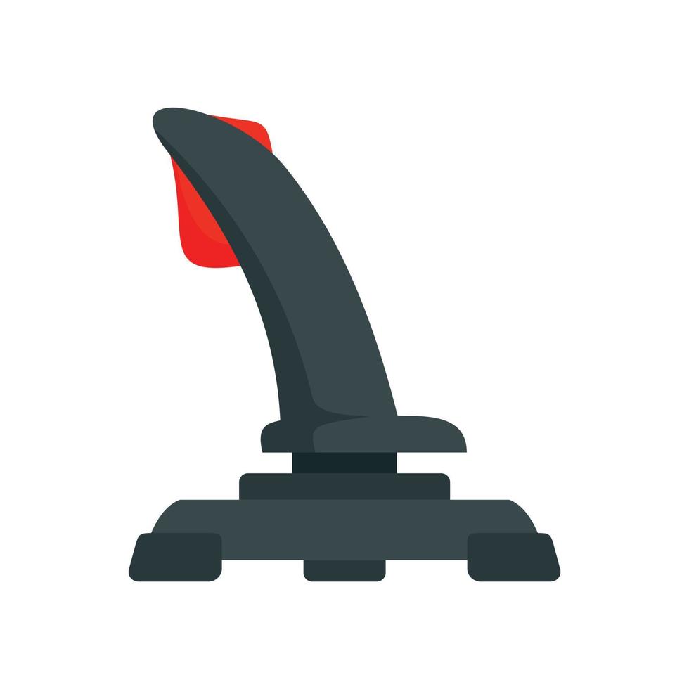 icono de joystick de avión, estilo plano vector