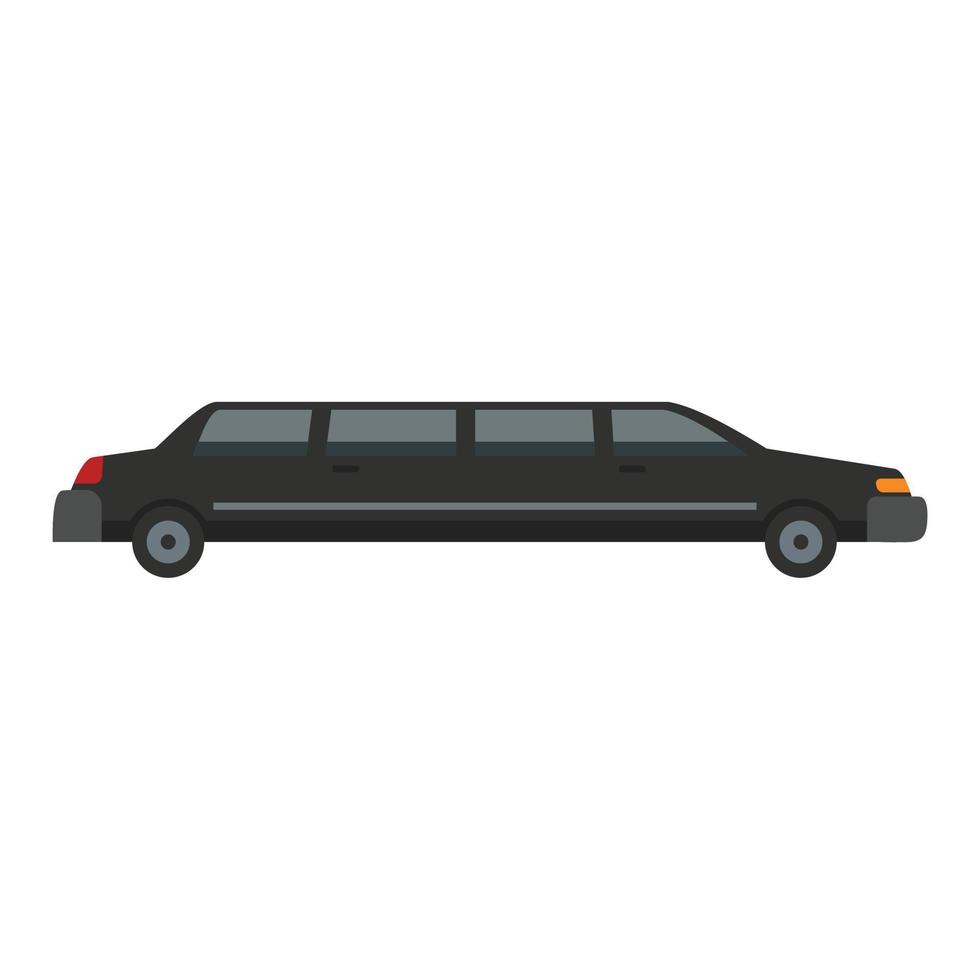 Luxury limousine icon, flat style vector