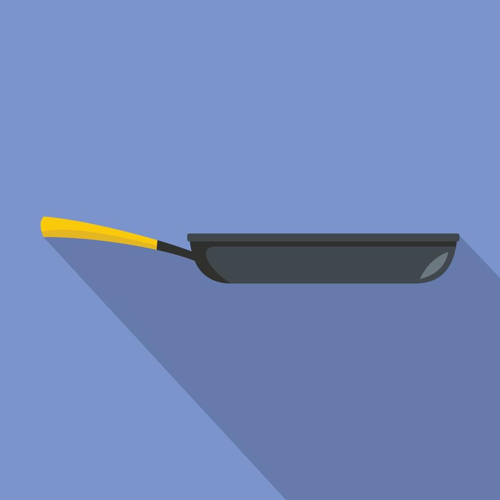 Pan icon, flat style vector