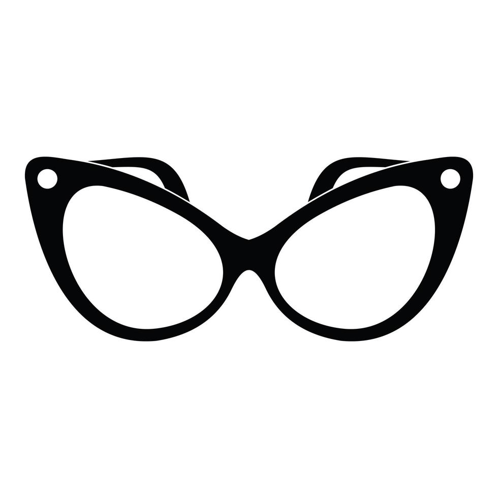 Fashion eyeglasses icon, simple style. vector