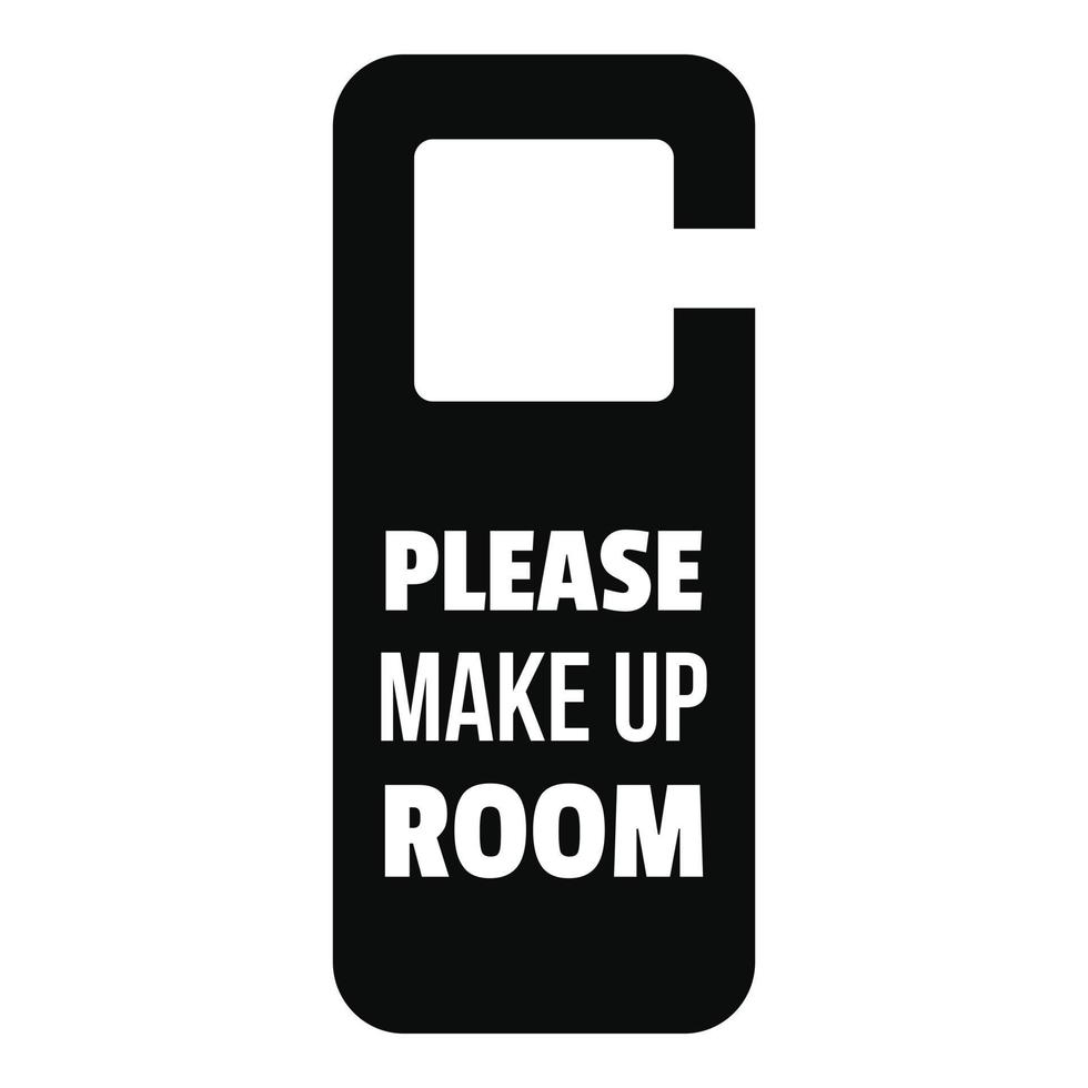 Please make up room hanger icon, simple style vector