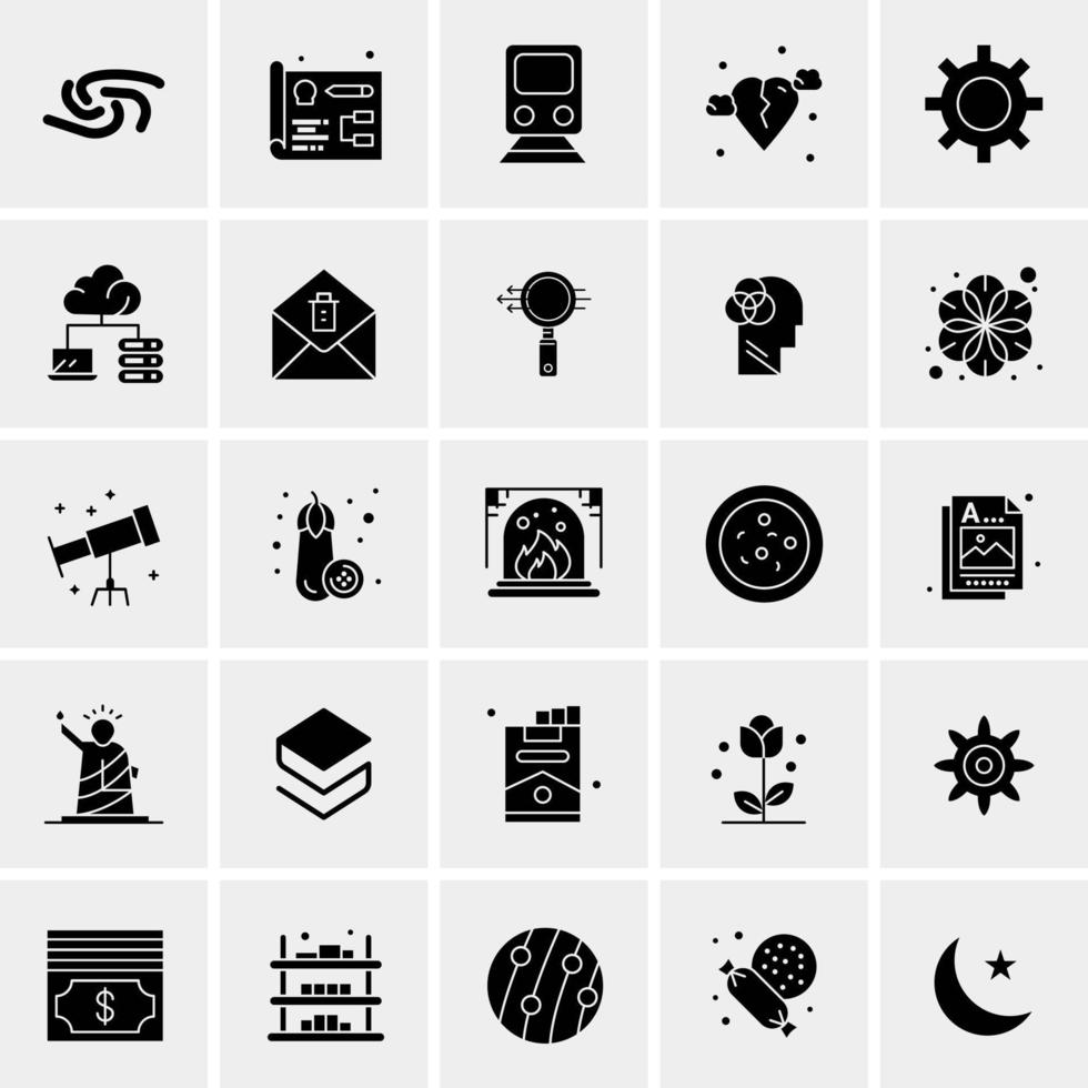 25 Universal Business Icons Vector Creative Icon Illustration to use in web and Mobile Related project