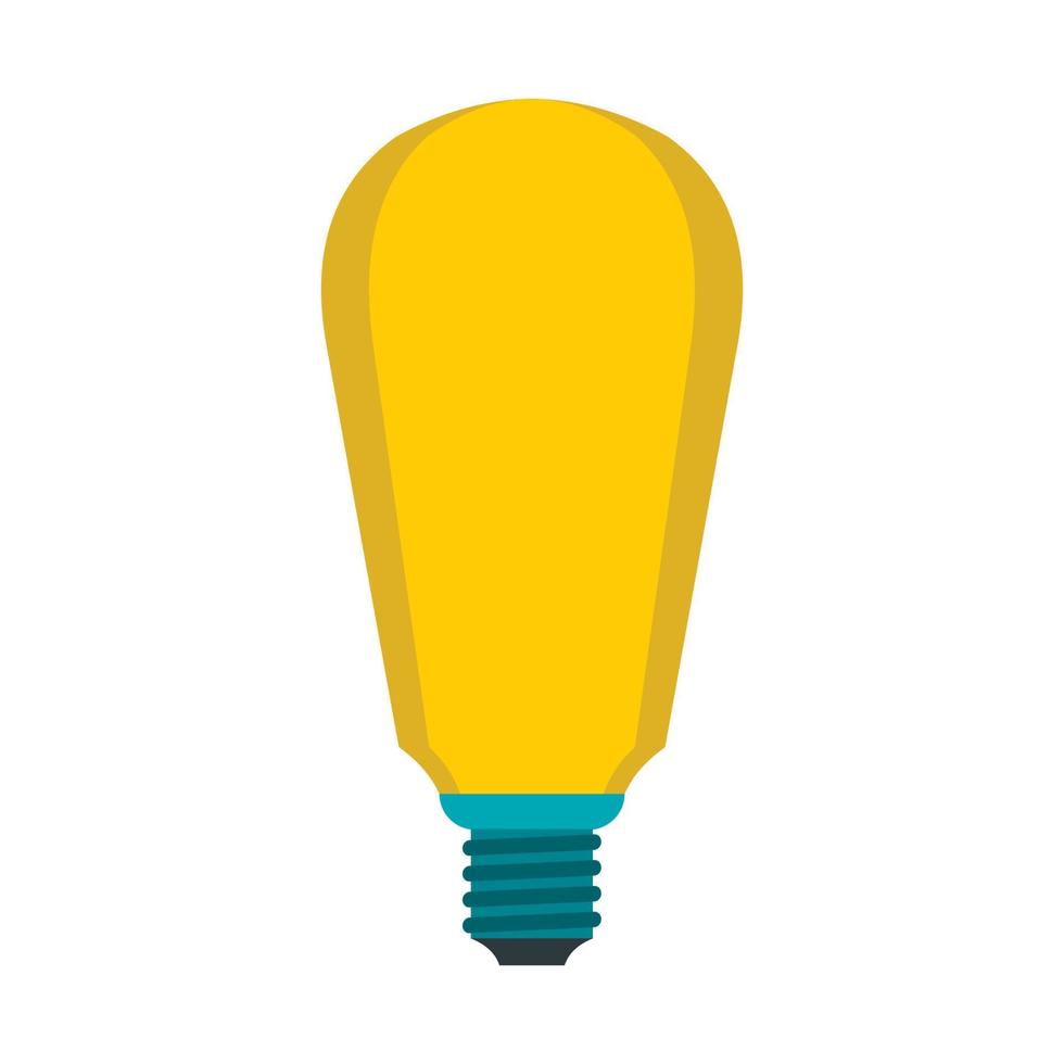 Powerful lamp icon, flat style vector