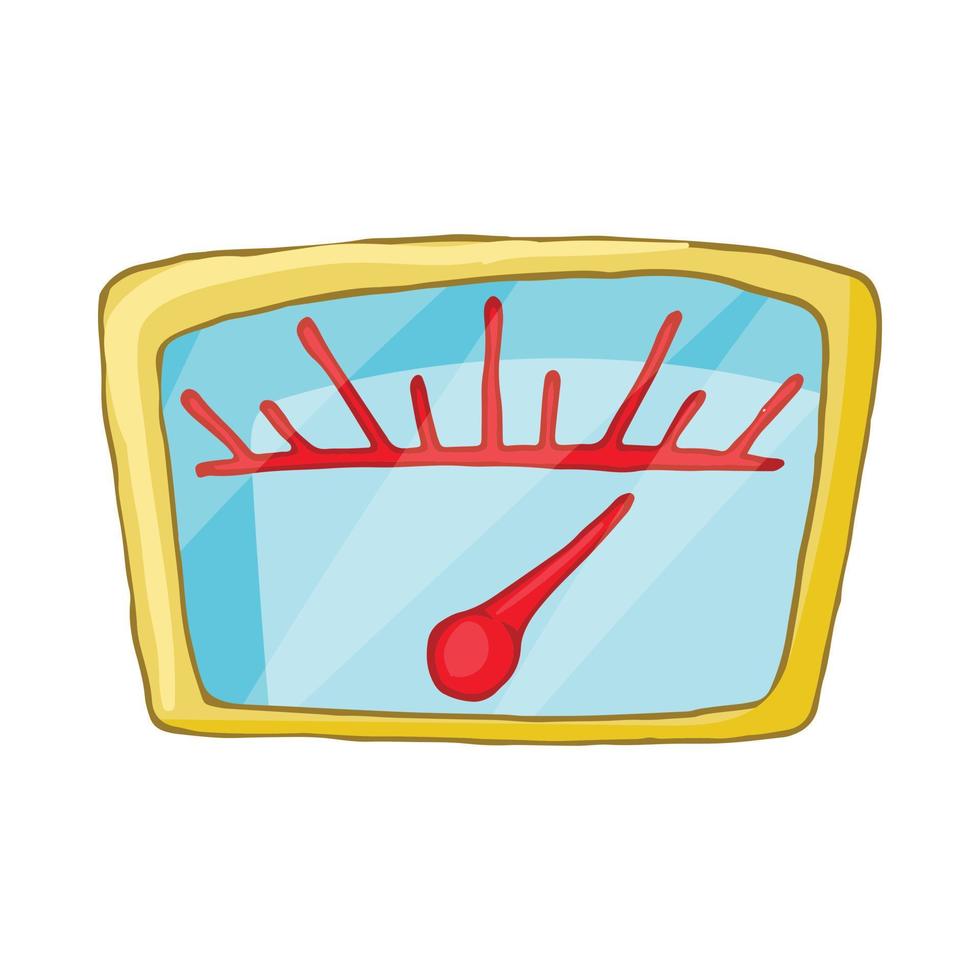 Speedometr icon, cartoon style vector