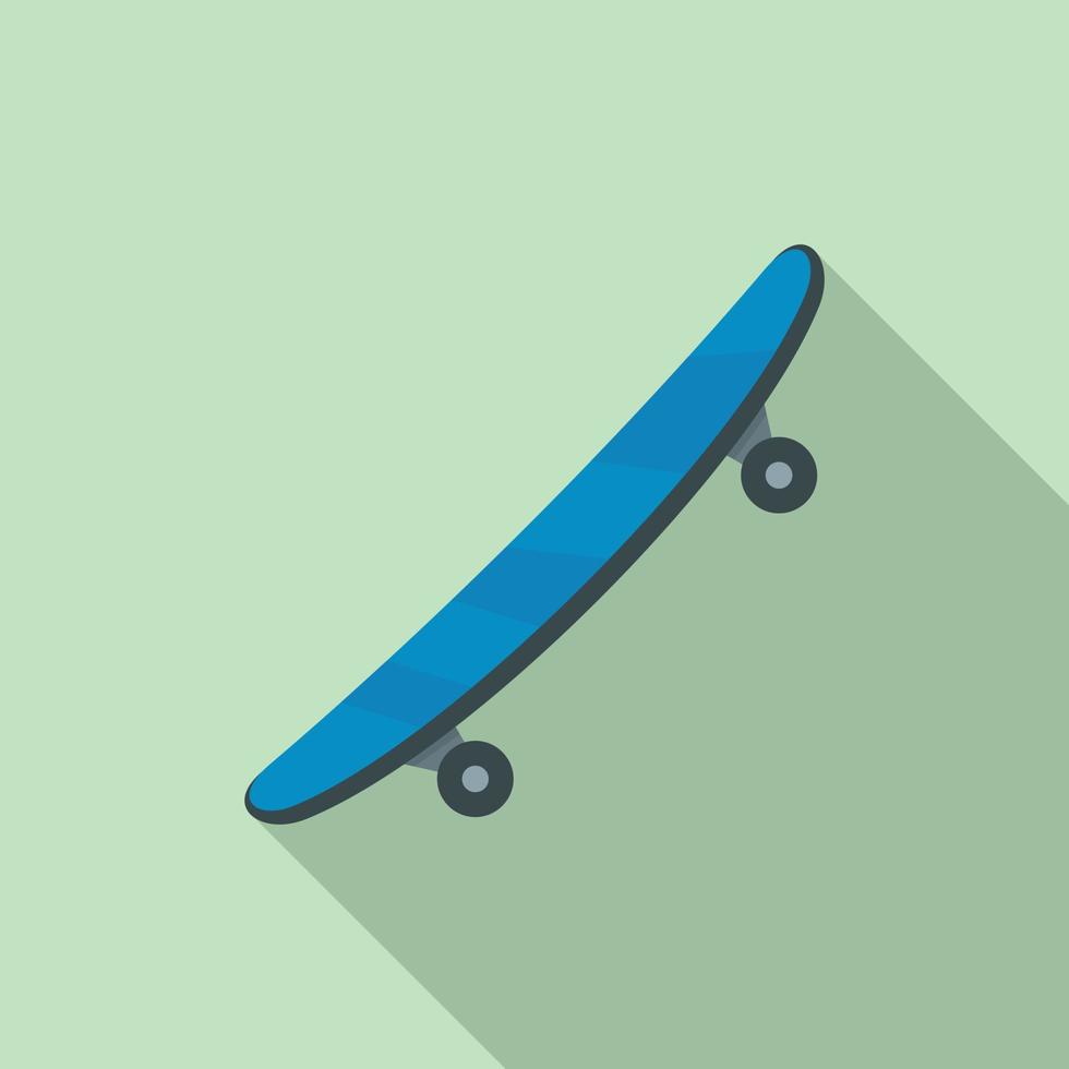 Street skateboard icon, flat style vector