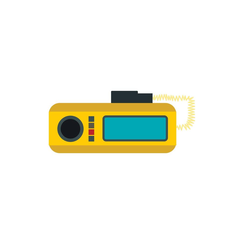 icono de radio de taxi en estilo plano vector