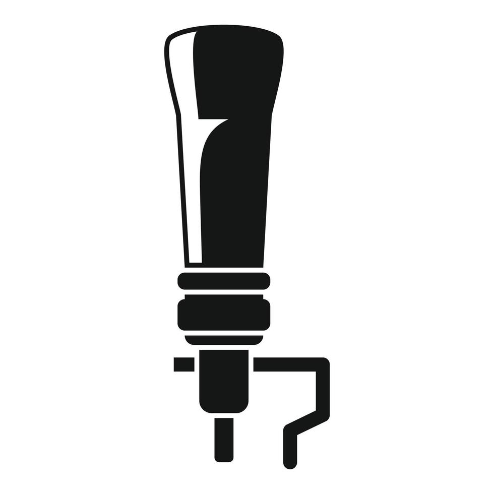 Shoe repair stand icon, simple style vector