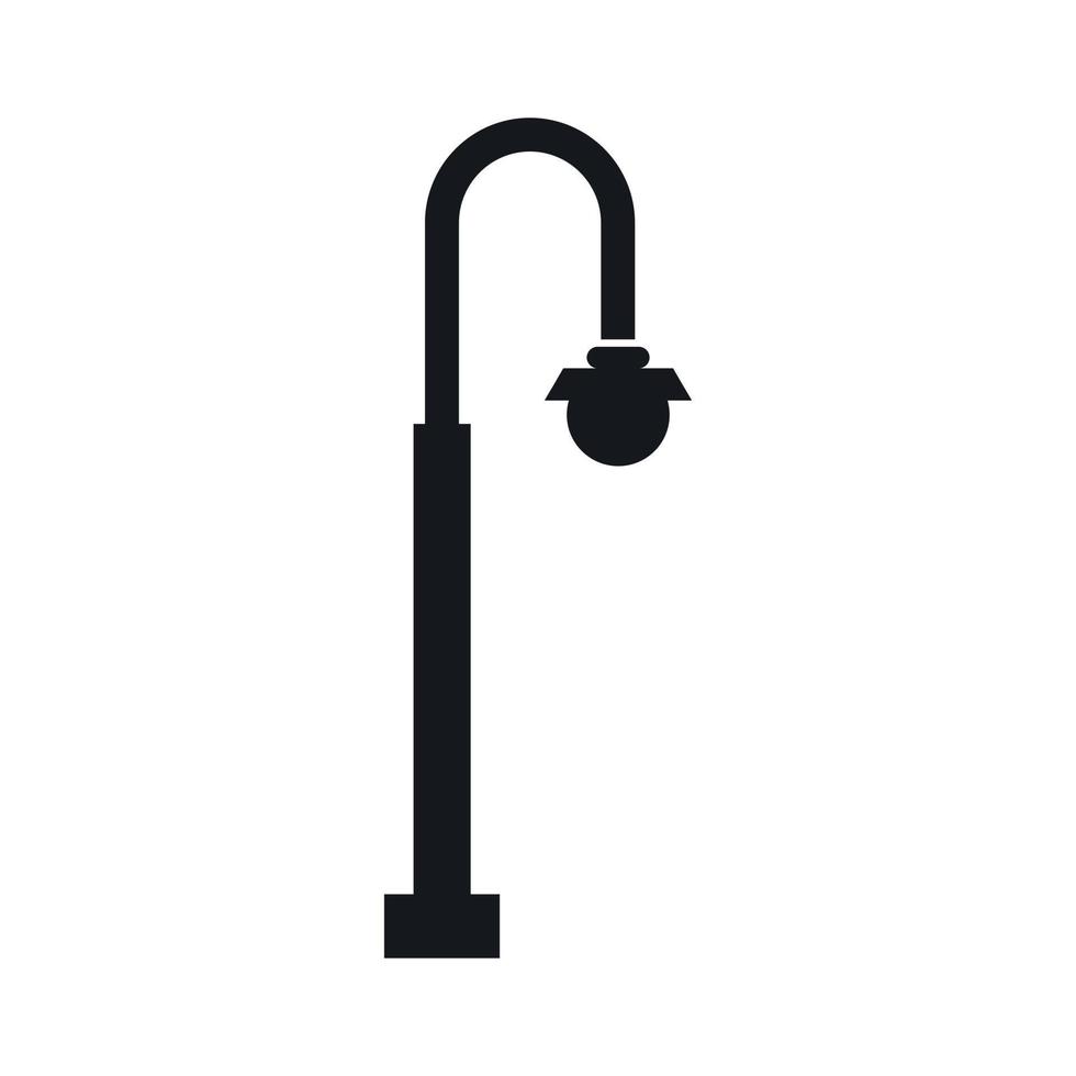 Long lantern icon, simple style vector