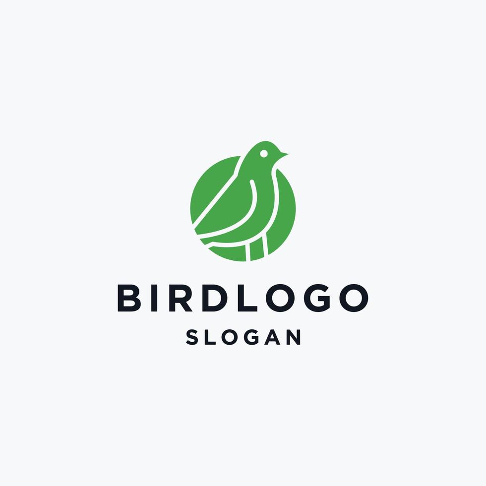 Bird logo template with line art style. Creative abstract bird logo collection. vector