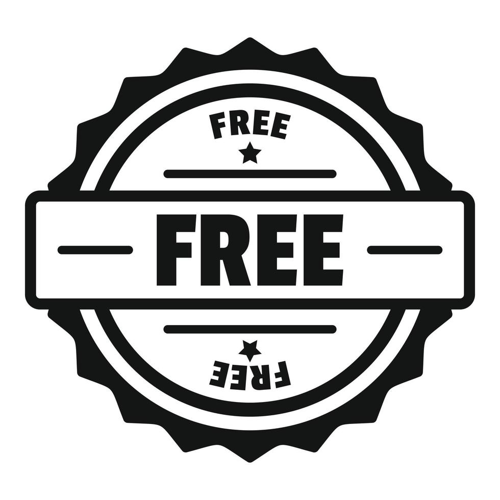 Free logo, simple style. vector