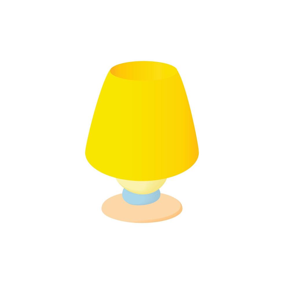 Floor lamp icon, cartoon style vector