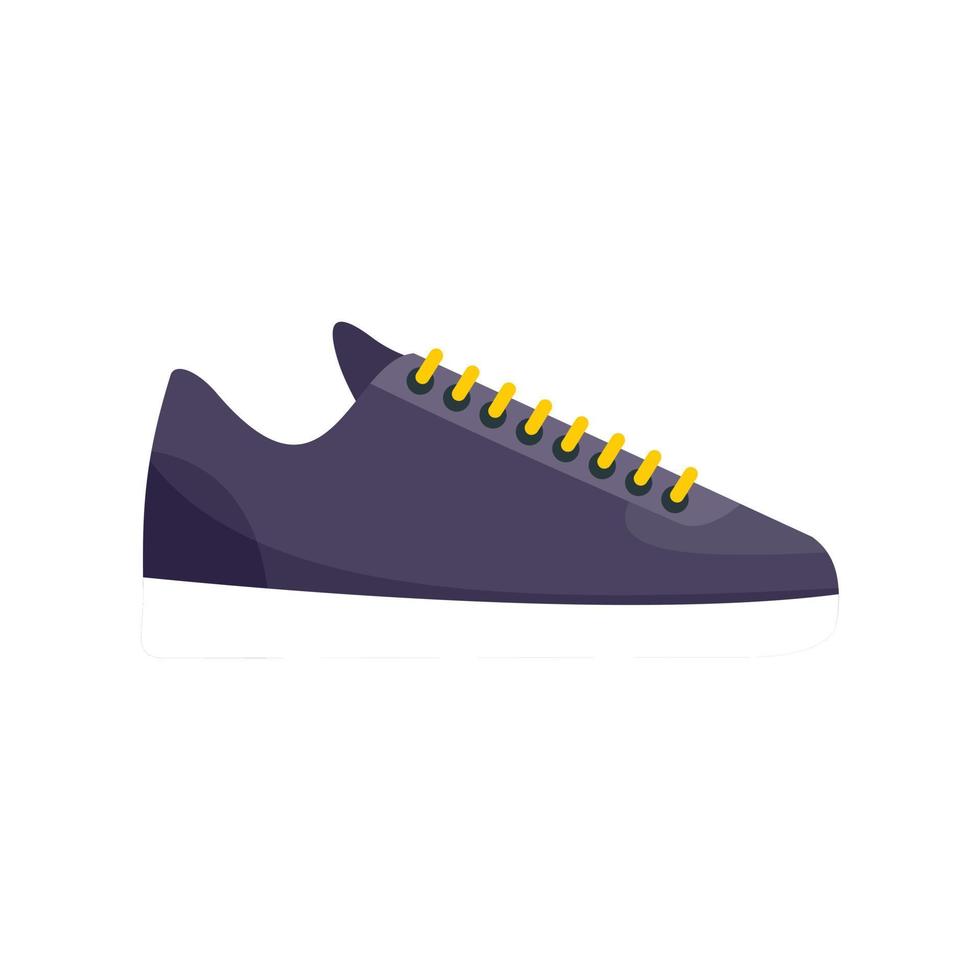 Rap sneakers icon, flat style vector
