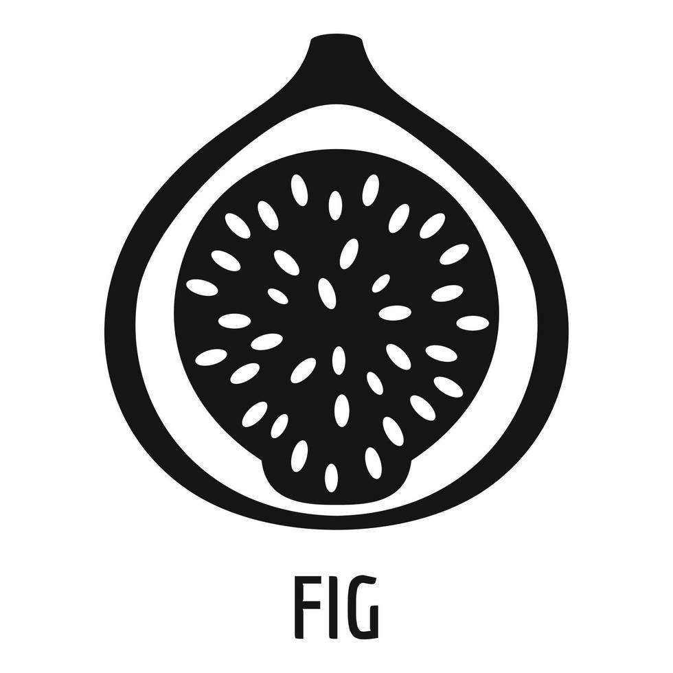 Fig icon, simple style. vector