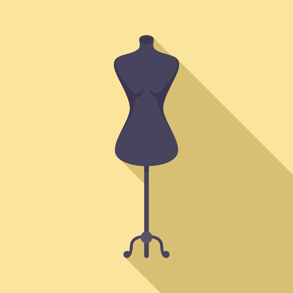 icono de maniquí modelo, tipo plano vector